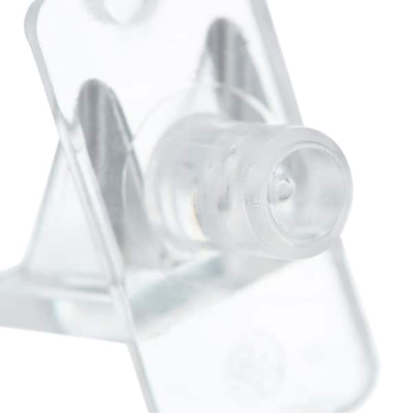 Prime Line R 7316 1/4 Inch Locking Shelf Pegs For 1/2-Inch Shelf Clear Pack Of 6