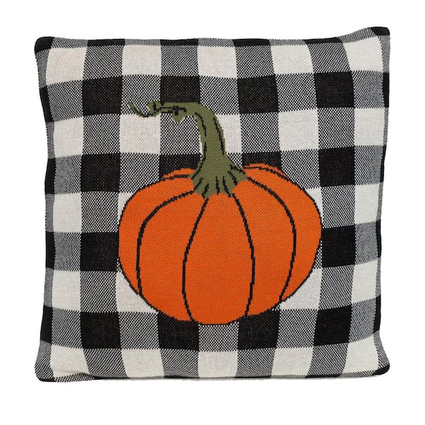 Pumpyking 20 X 20 Transitional Orange Throw Pillow