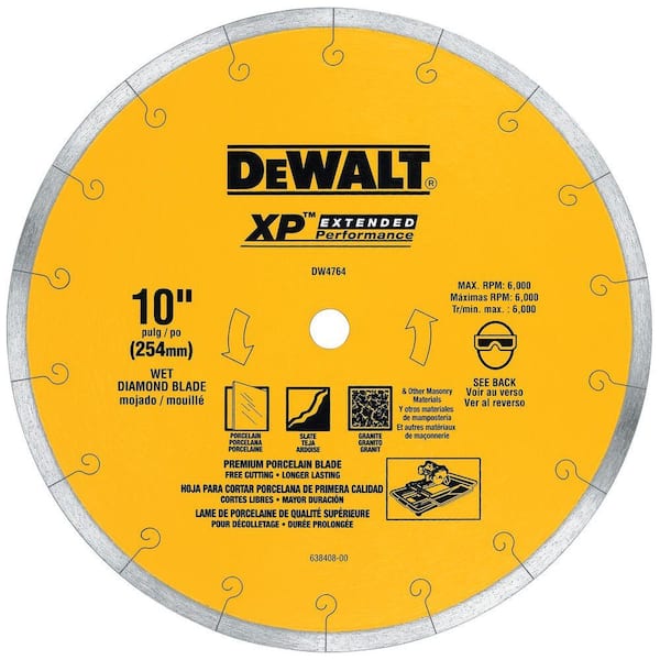 DEWALT XP4 10 in. x 1/16 in. Premium Wet Diamond Blade