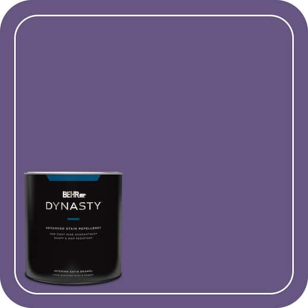 1 qt. #PPU16-02 Vigorous Violet Satin Enamel Interior Stain-Blocking Paint & Primer