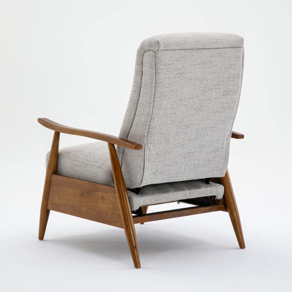Mid-Century Modern Sea Oat Manufactured Wood Recliner