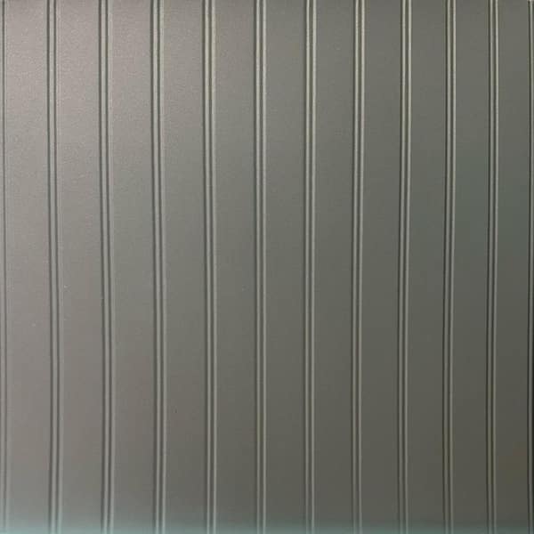 FROM PLAIN TO BEAUTIFUL IN HOURS Beadboard Argent Silver 4 ft. x 8 ft. Faux Tin Glue-Up Wainscoting Panels - (5-Pack) (160 sq. ft./Case)