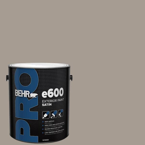 BEHR PRO 1 gal. #N200-4 Rustic Taupe Satin Enamel Exterior Paint PR64001 -  The Home Depot