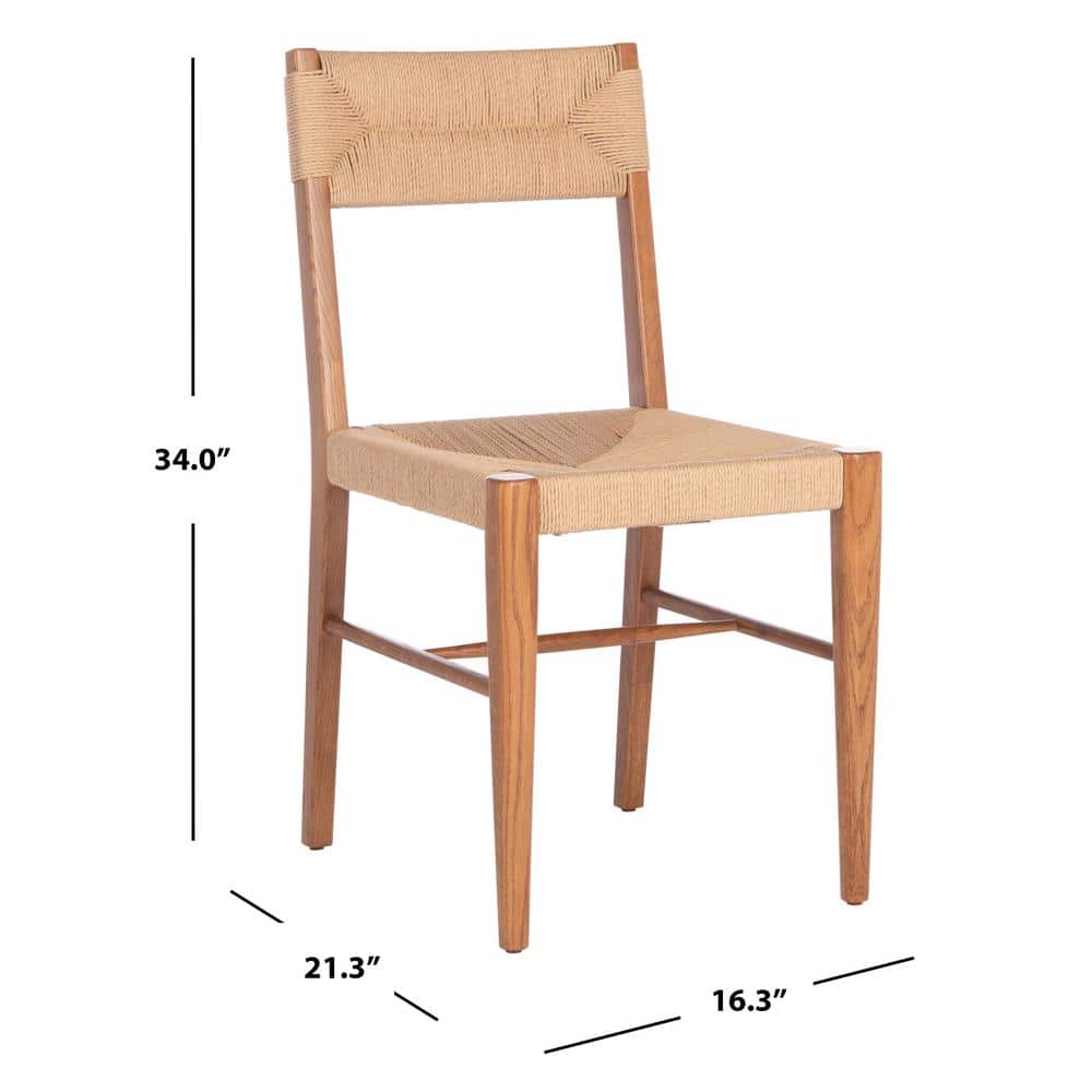 Coastal Farmhouse Black Rattan and Cane Slat Side Chair