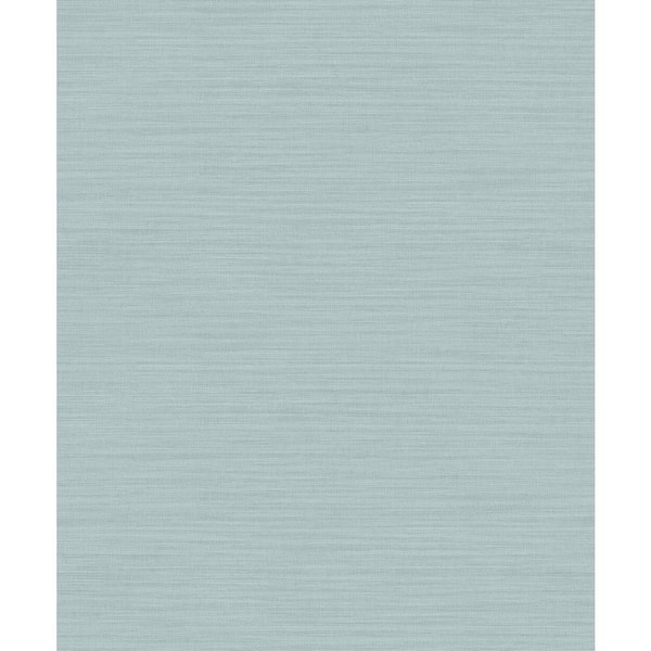 Advantage Zora Aqua Linen Texture Wallpaper Sample