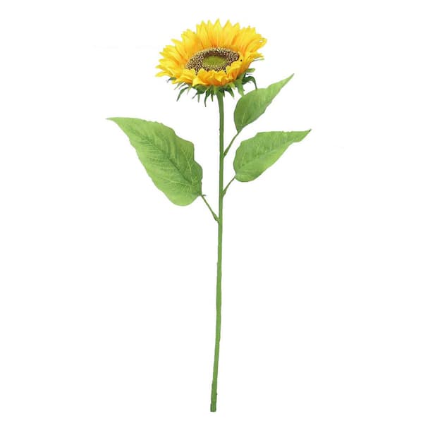 29 .5 in. Deluxe Yellow Artificial Sunflower Stem (Set of 3)