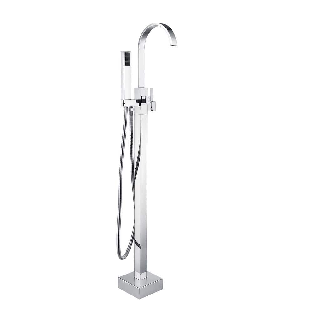Single-Handle Freestanding Tub Faucet with Hand Shower in Chrome price history on PriceWatchPro