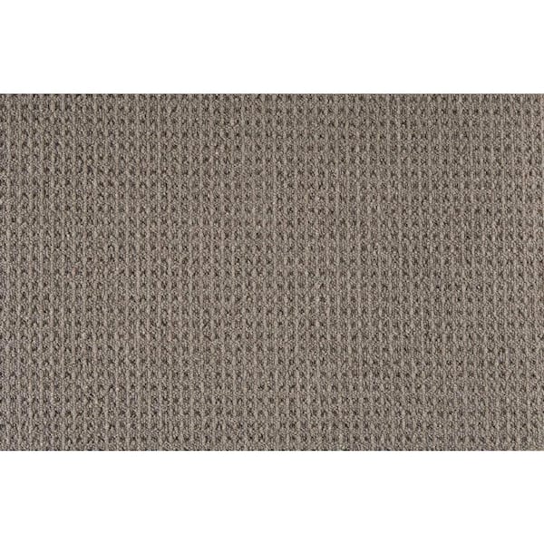 Natural Harmony Shenadoah - Flint - Gray 12 ft. 24 oz. Wool Loop Installed Carpet