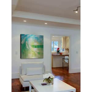 24 in. H x 24 in. W "Perfect Waves" by Parvez Taj Printed Brushed Aluminum Wall Art