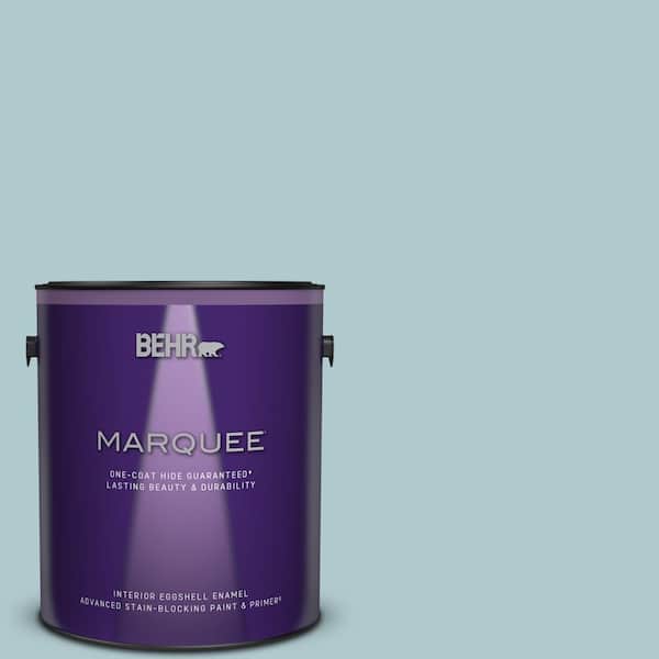 BEHR MARQUEE 1 gal. Home Decorators Collection #HDC-SM14-8 Floating Blue Eggshell Enamel Interior Paint & Primer