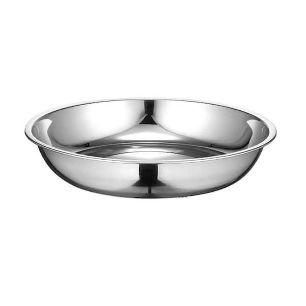 6 Piece 18/10 Stainless Steel Round Plates, 9 Inch Dinner Plates, Rustproof Food Grade Metal Dishes, Reusable Dinnerware