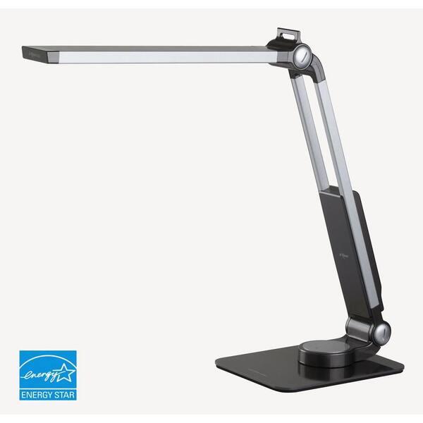 PRISM 18.25 in. Grey Energy Star LED Desk Lamp with Anti-Glaring Filter-DISCONTINUED