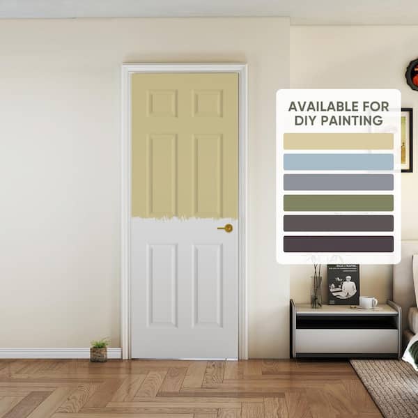Gela 32x80 In. Raised 9 Panel Smooth White Primed Hollow Core