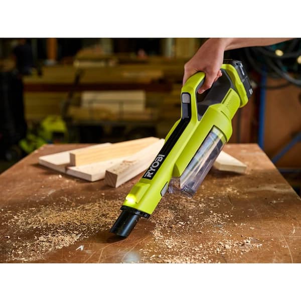 RYOBI ONE+ 18V Cordless Hand Vacuum with Powered Brush (Tool Only) PCL700B  - The Home Depot