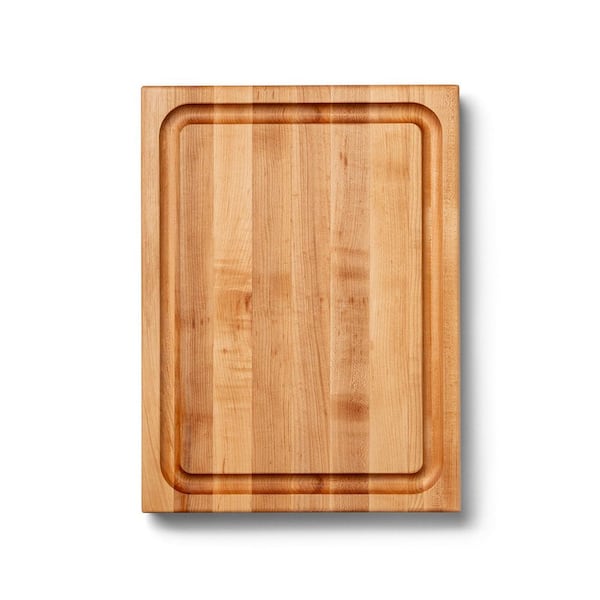 1-Piece Maple Wood Reversible Cutting Board