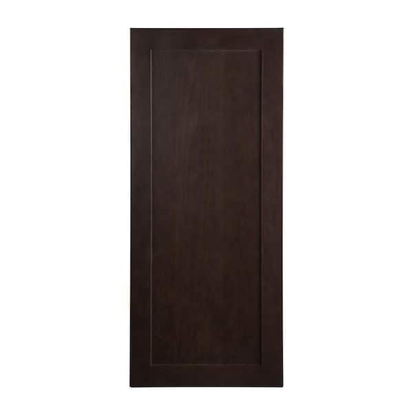 Hampton Bay Edson Shaker Assembled 18x42x12.5 in. Wall Cabinet in Dusk