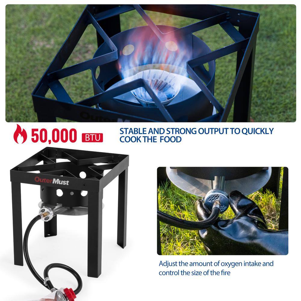 30 Qt Aluminum Propane Turkey Fryer with Basket and Burner