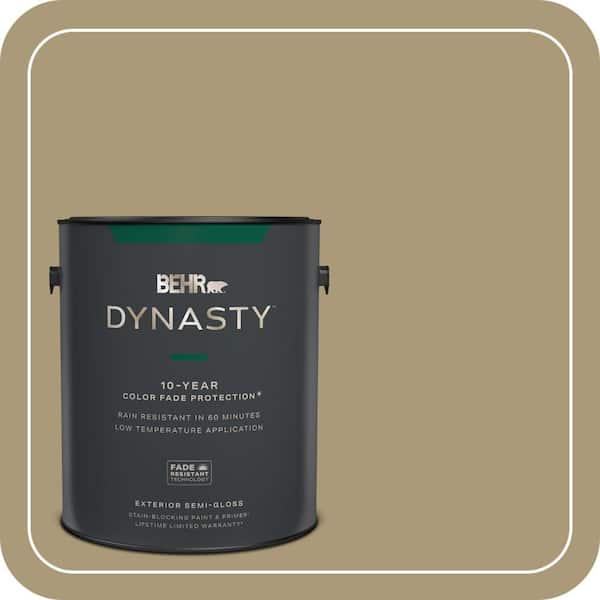 BEHR DYNASTY 1 gal. #PPU8-06 Exploring Khaki Semi-Gloss Exterior Stain-Blocking Paint & Primer
