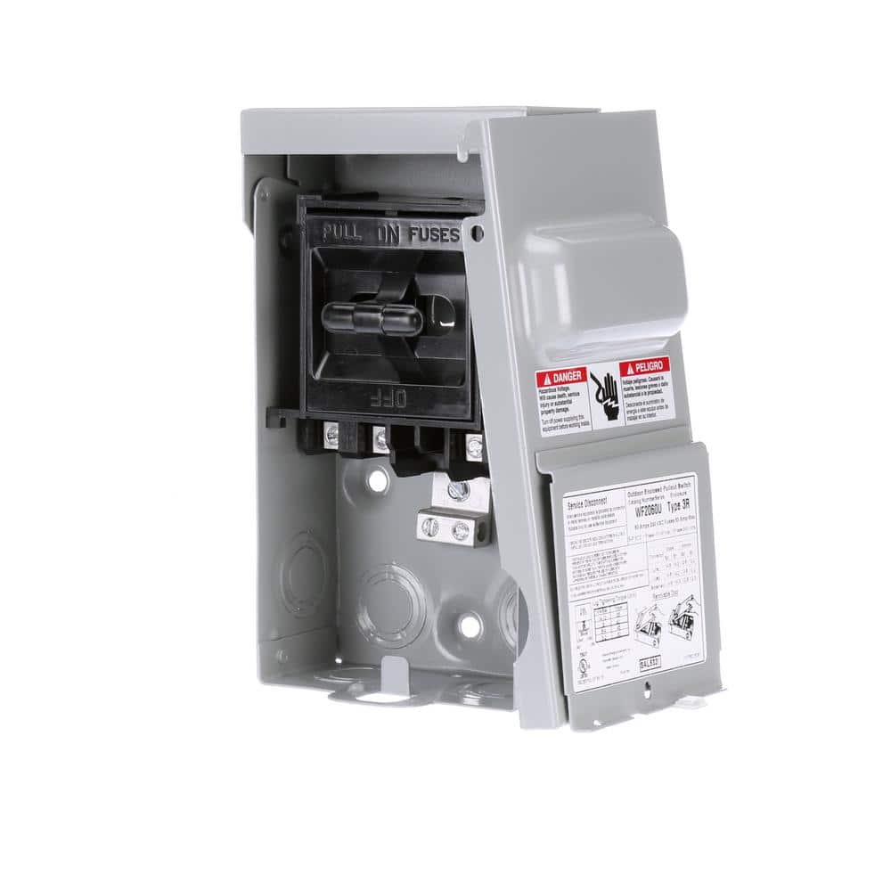 Siemens 60 Amp Fusible Outdoor AC Disconnect WFC2060 The Home Depot