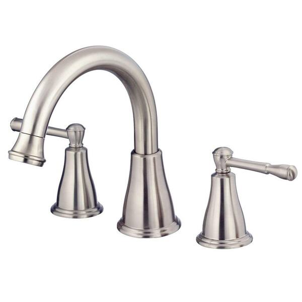 Danze Eastham 2-Handle Roman Tub Faucet Deck-Mount Trim Only in Brushed Nickel (Valve Not Included)