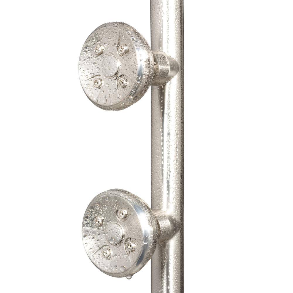 Brushed Nickel Multi-Function Shower System with Rain Showerhead