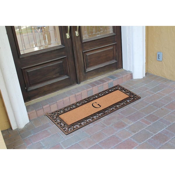 Blue Hawk Charcoal Outdoor Door Mat in the Mats department at