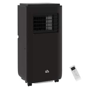 Black 8,000 BTU Portable Air Conditioner Cools for Rooms Up to 345 Sq. Ft., 5-in-1 AC Unit and Dehumidifier with Remote