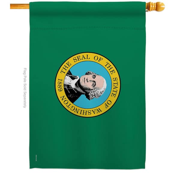 Ornament Collection 2.5 ft. x 4 ft. Polyester Washington States 2-Sided House Flag Regional Decorative Horizontal Flags
