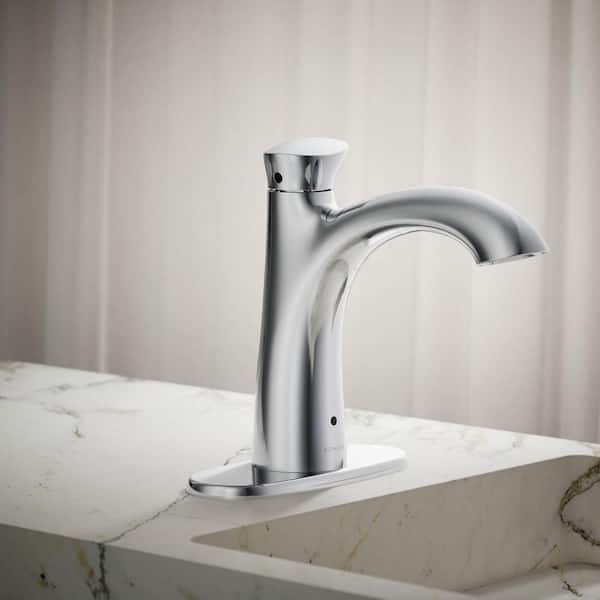 Willamette Battery Powered Touchless Single Hole Bathroom Faucet in Polished Chrome