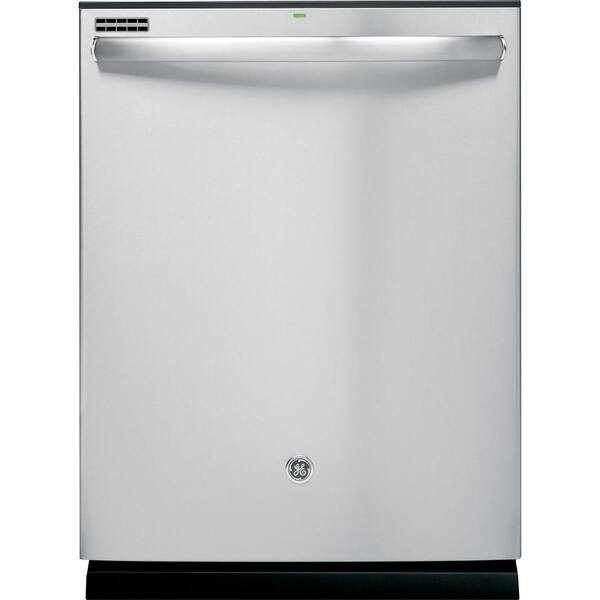 GE Top Control Dishwasher in Stainless Steel with Steam Cleaning