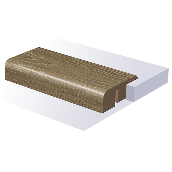 Vast Citadel-Rivoli End Cap 0.6 in T x 1.465 in. W x 94 in. L Smooth Wood Look Laminate Moulding/Trim