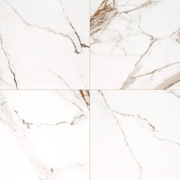 Michella Marbella 24 in. x 24 in. Polished Porcelain Stone Look Floor and Wall Tile (11.63 sq. ft./Case)