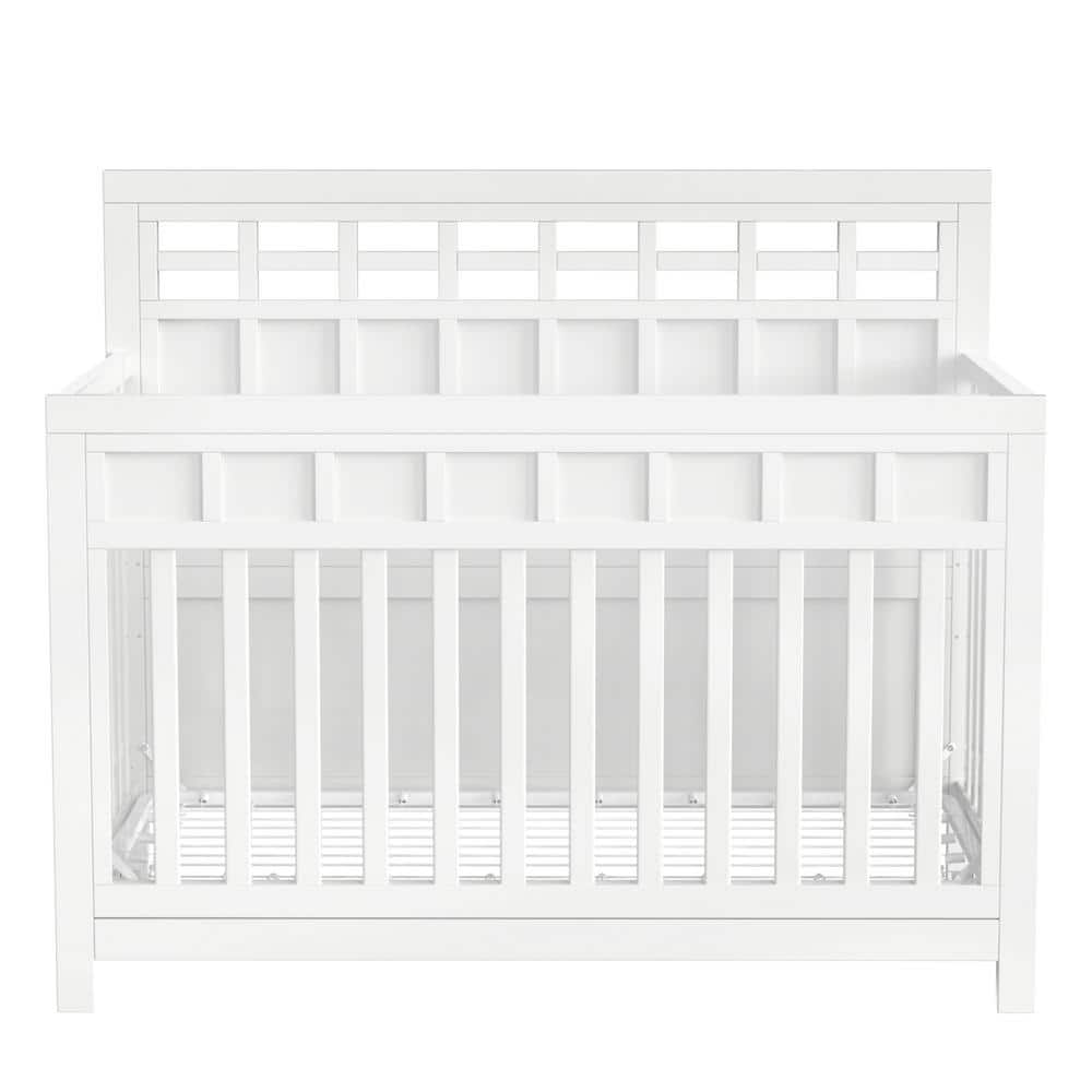 wetiny White Solid Wood Crib DWF304221AAWN701 The Home Depot
