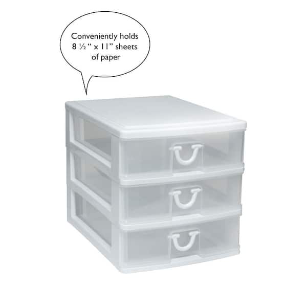 InnoGear Set of 12 Desk Drawer Organiser Trays with 3-Size Clear Plast