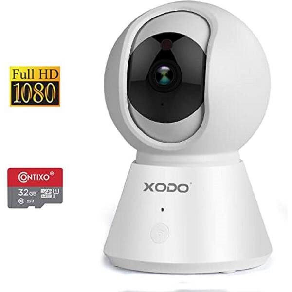 XODO E6 Wireless Wi-Fi Security Camera 1080P HD Baby Monitor 2 Way Audio