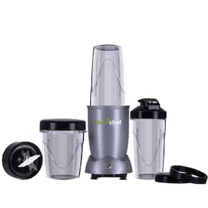 NutriBullet Pro 1000 32 oz. Single Speed Gray Blender with 24 oz. Cup and  Lids NB-50100C - The Home Depot