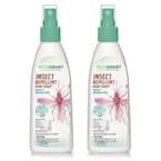 6 oz. Natural DEET Free Insect Repellent in Pump Spray Bottle with Plant-Based Ingredients, Repels Mosquitoes (2-Pack)