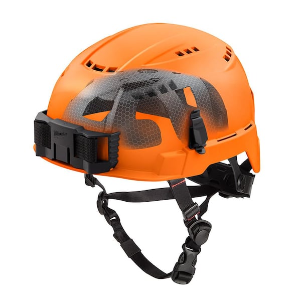 Milwaukee BOLT Orange Type 2 Class C Vented Safety Helmet with IMPACT-ARMOR Liner