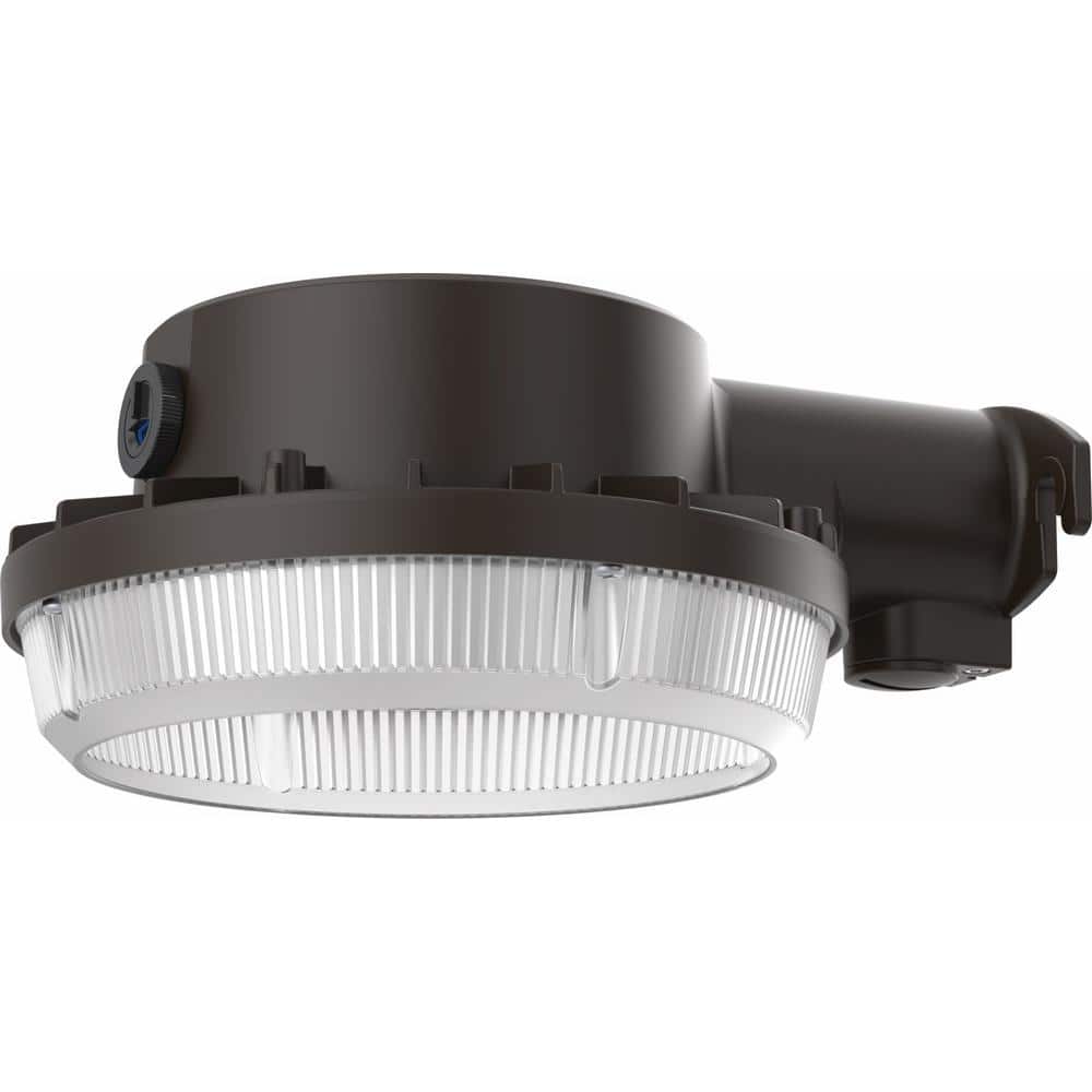 Dark Bronze Aluminum Outdoor LED Security Light with Photocell