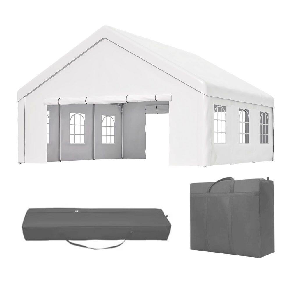 20 ft. x 20 ft. White Heavy Duty Party Tent with 2 Storage Bags & Removable Sidewalls price history on PriceWatchPro