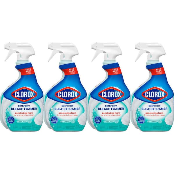 Clorox 30 oz. Bathroom Foamer with Bleach Spray (4-Pack)