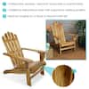 Infographic highlighting the features of the Sunnydaze Adirondack chair.