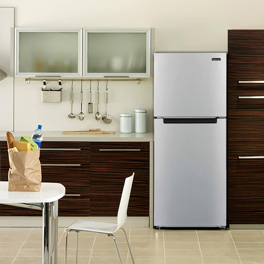 10.1 cu. ft. Top Freezer Refrigerator in Platinum Steel