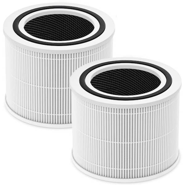 8 in. True HEPA Air Purifier Accessory Filter, 2-Filter Included, Compatible with LEVOIT Core 300-P Series Air Purifier
