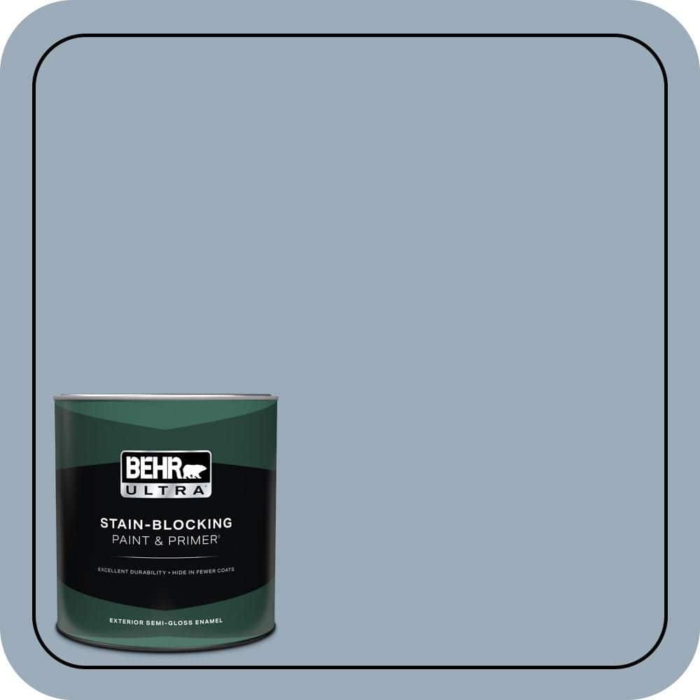 1 qt. #570F-4 Blue Willow Semi-Gloss Enamel Exterior Paint & Primer price history on PriceWatchPro