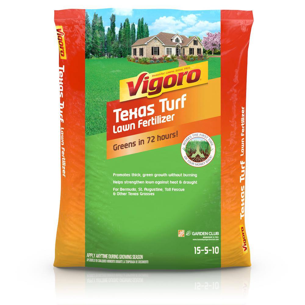 Vigoro 30 Lbs 5 000 Sq Ft Lawn Fertilizer For Texas Grass Types 