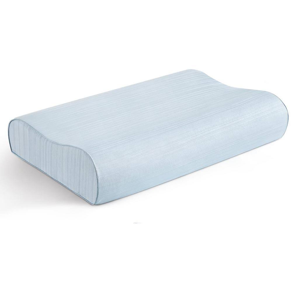 Cervical Neck Memory Foam Pillow for Sleeping-Blue