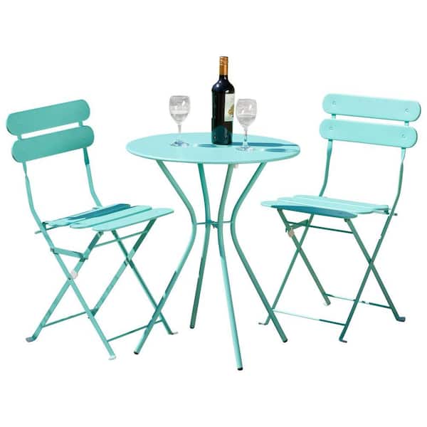 RST Brands Sol Blue 3-Piece Patio Bistro Set