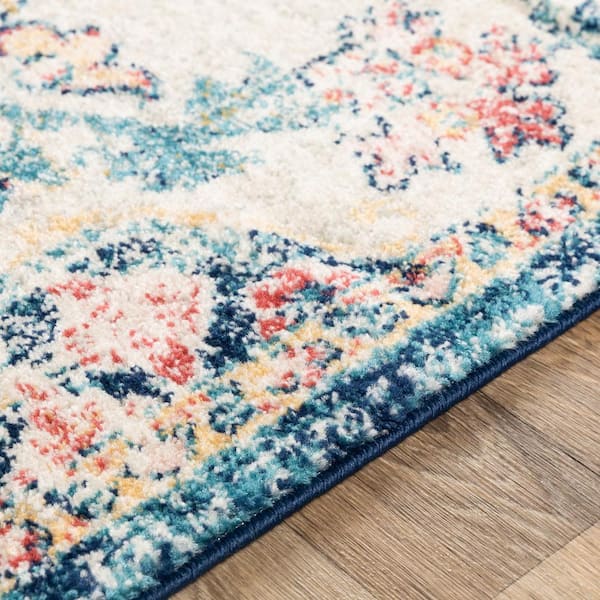 Greta Red 6 ft. 7 in. x 9 ft. Medallion Area Rug