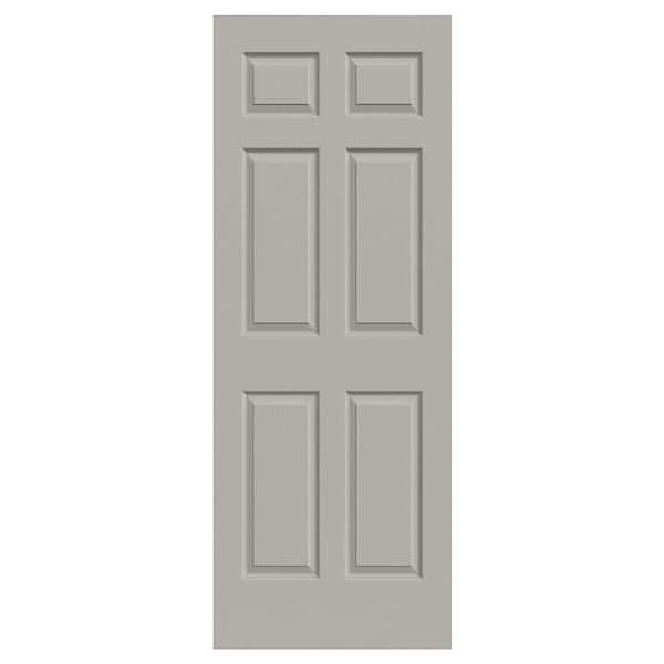 JELD-WEN 30 in. x 80 in. Colonist Vanilla Painted Textured Molded Composite MDF Interior Door Slab